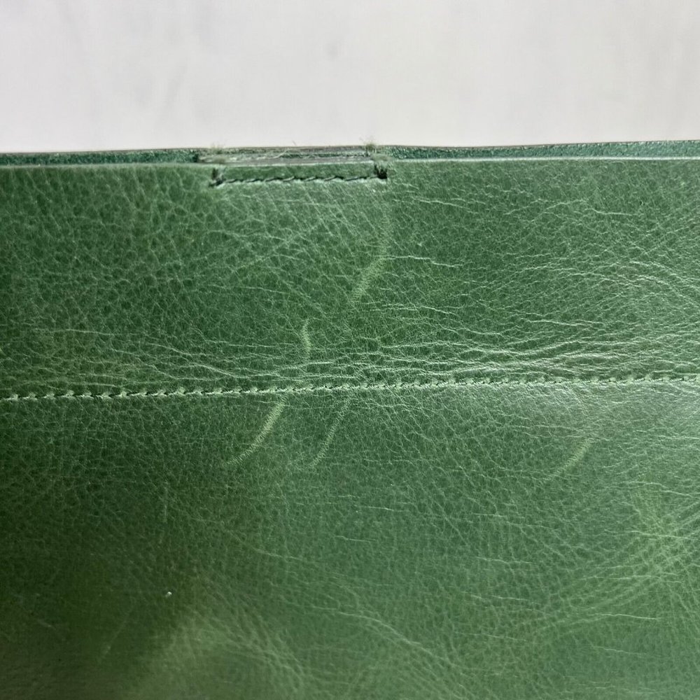 Madewell Forest Green Leather Bucket Bag - Picture 7 of 16
